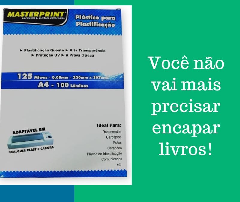 Você não vai mais precisar encapar livros!